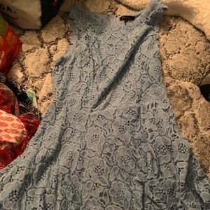Light lavender/blue lace dress